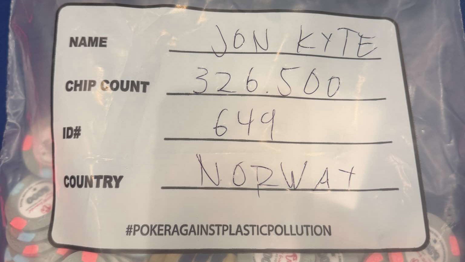 Jon Kytes sjetongpose i PS Open Main Event etter dag 1.