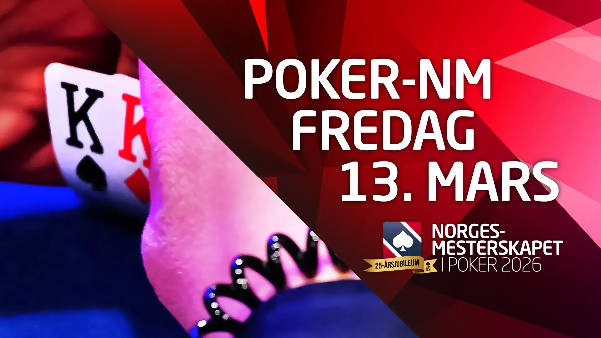 Dette skjer i poker-NM fredag 13. mars