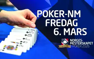 Dette skjer i poker-NM fredag 6. mars 2026