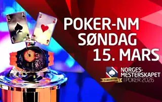 Dette skjer i poker-NM søndag 15. mars