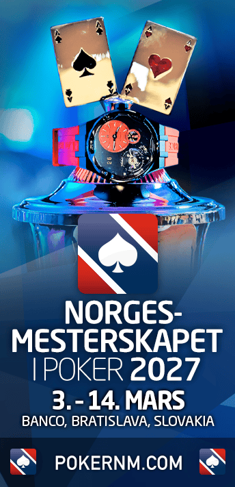 Poker-NM 2027 spilles i Bratislava 3. - 14. mars